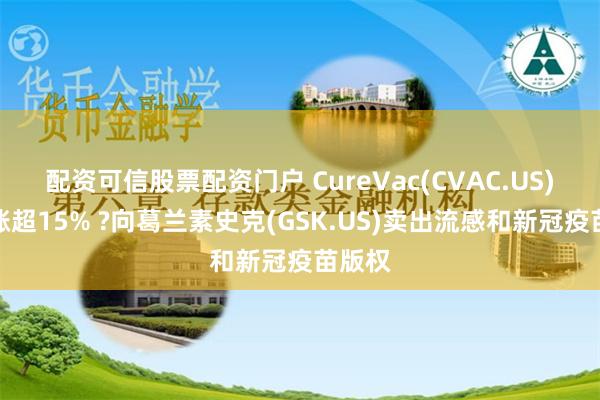 配资可信股票配资门户 CureVac(CVAC.US)盘前涨超15% ?向葛兰素史克(GSK.US)卖出流感和新冠疫苗版权